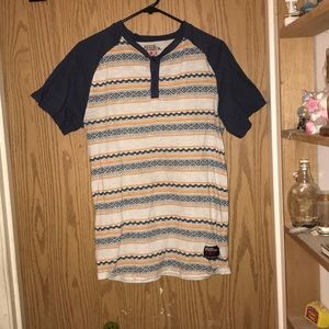 Unique Design Tee with Buttons